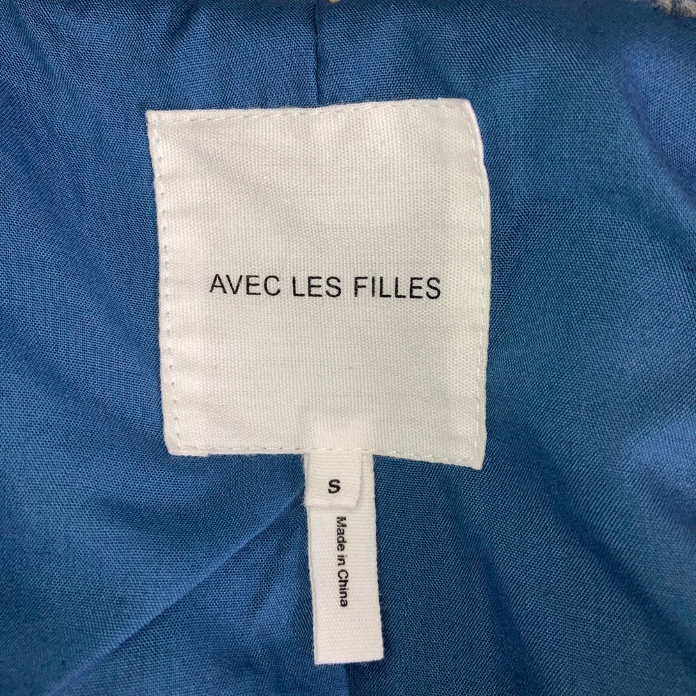 Avec Les Filles fuzzy zip up - Picture 2 of 4
